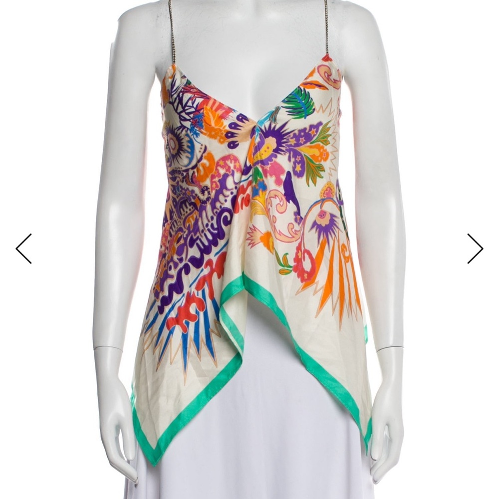 ETRO silk top xs